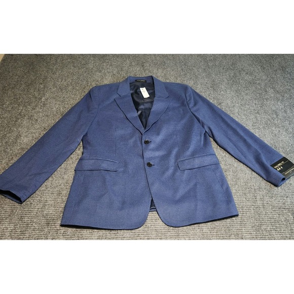Banana Republic Mens 44R Tailored Fit Blue Micro Blazer Jacket New With Tags